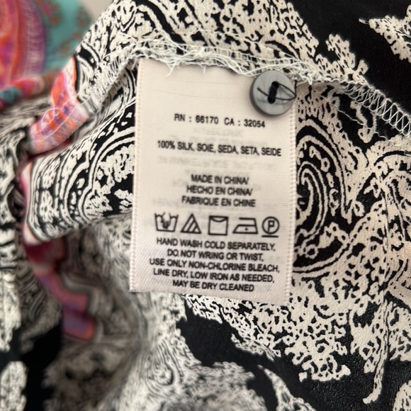 vanessa virginia anthropologie pink sheer paisley print sleeveless boho - Picture 6 of 8